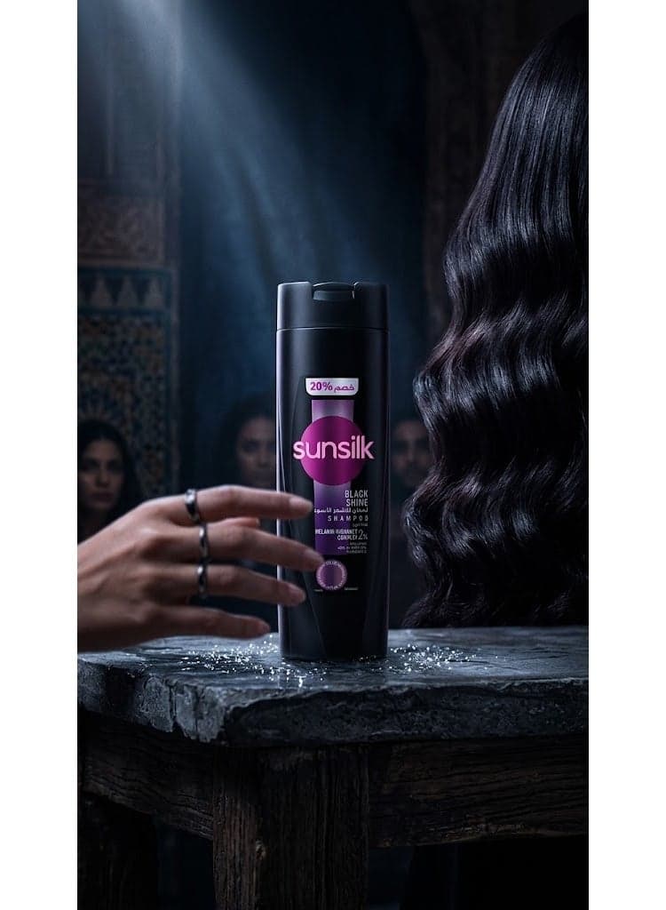 Sunsilk Shampoo Black Shine 180 Ml (Packaging design may vary) (٣)