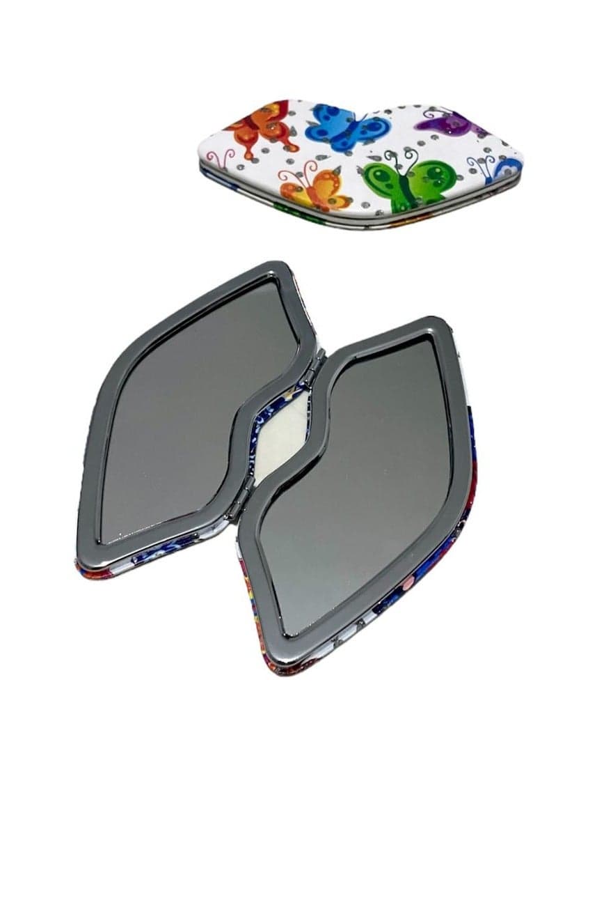 Makeup Mirror, Simple Folding Portable Mirror for Women Girls (3)