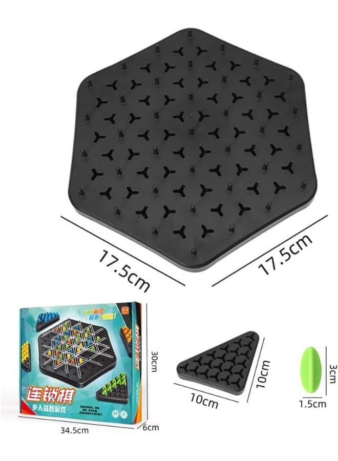 Trigle Chain Triangle Board Game - Educational Desktop Strategy Game for All Ages (3)