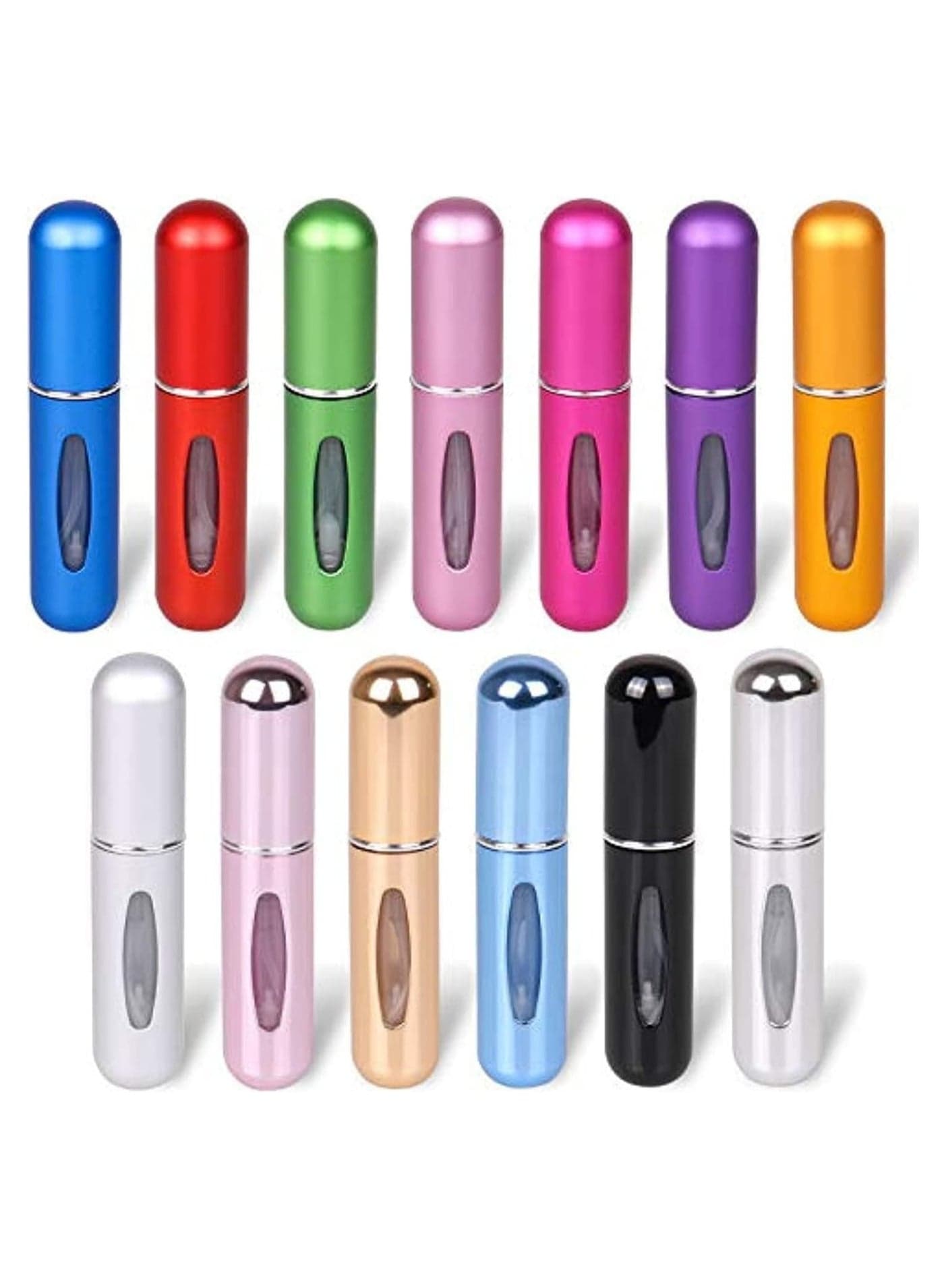 5ml Portable Refillable Mini Empty Perfume Atomizer Bottle Perfume Atomizer Bottle for Travel and Trip (Black) (٩)