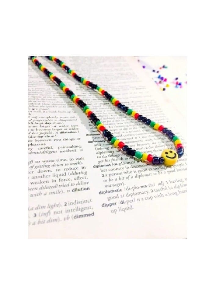 Fashion Smile Choker Beads Necklace Multicolor Color Girls' Necklaces & Pendants