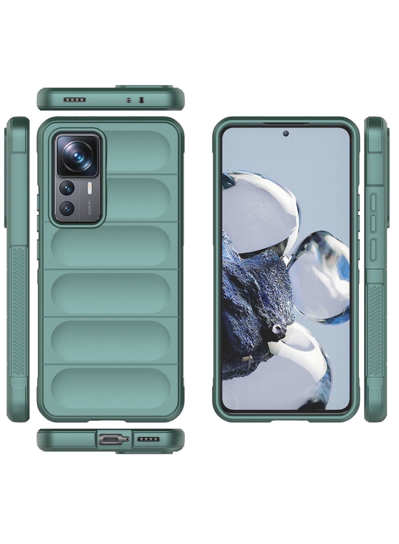 GOLDEN MASK Compatible With Xiaomi 12T Pro Magic Case ShockProof (Green) Cases & Covers (٣)