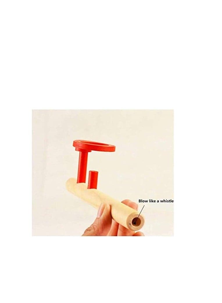 Wooden Balance Ball Interactive Toy Magic Props Floating Blowing Wooden Mouth Training Multicolor Stacking Blocks & Games (٢)