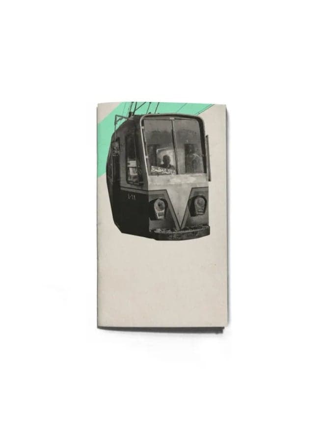 passport size Notebook & sketchbook, Tram Collage Vintage design(Line paper)