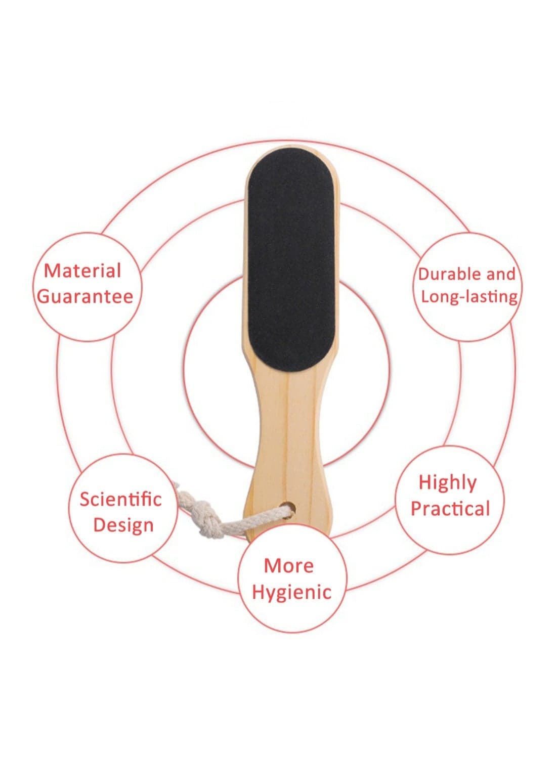 Foot File Callus Remover, Double Sided Foot Scrubber, Pedicure Foot Rasp to Removes Cracked Heels Hard Skin and Dead Skin, Effective Foot Skin Care (1 Pc) Buffer Stones (٣)
