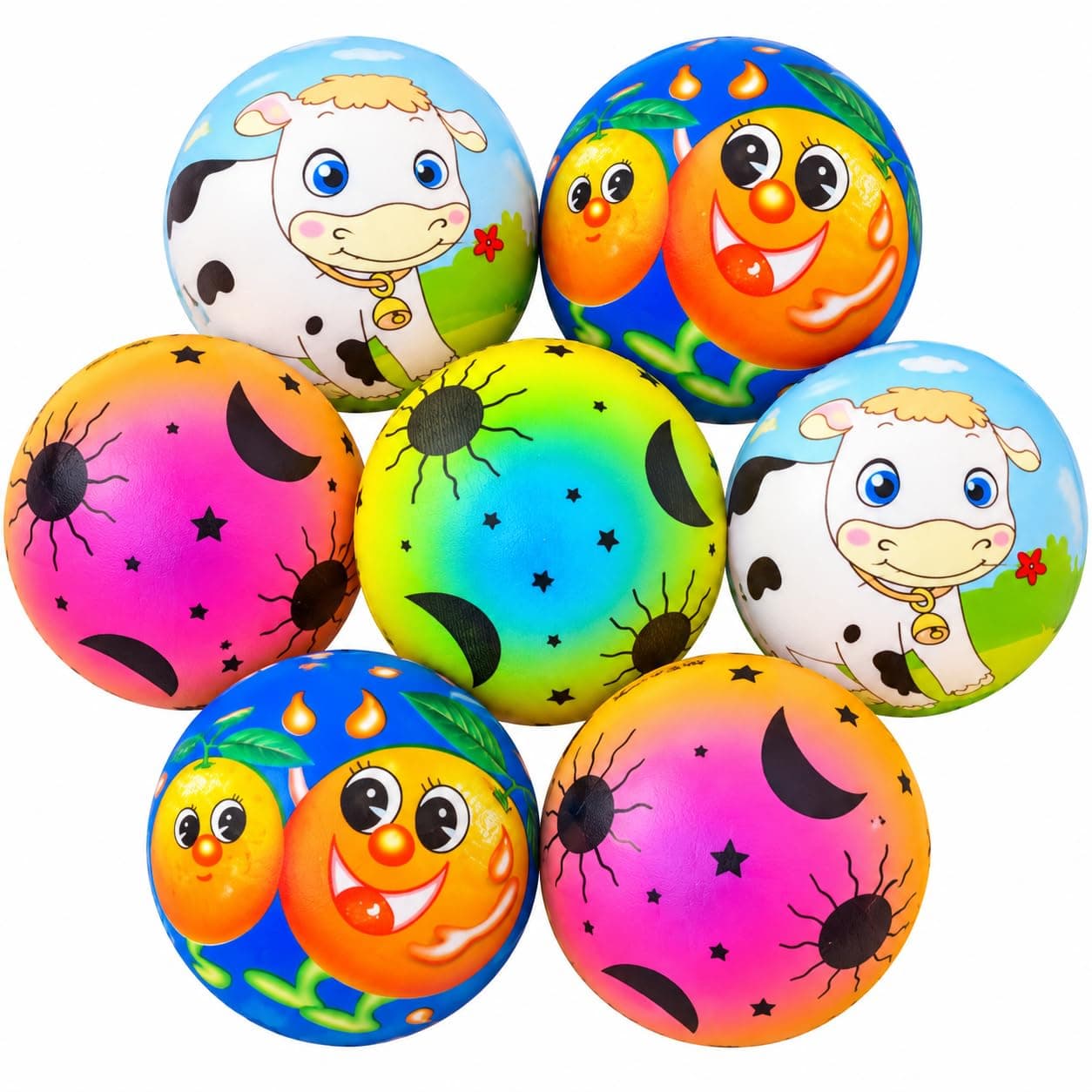 Mini Squishy Balls Set, Flexible Anti-Stress Balls with Cheerful Designs for Entertainment and Stress Relief, Assorted Shapes, Large Squishy Toys