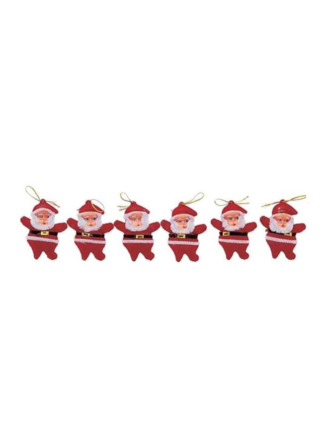 6 Pieces Santa Claus Christmas Tree Decoration Home Decor Ornaments