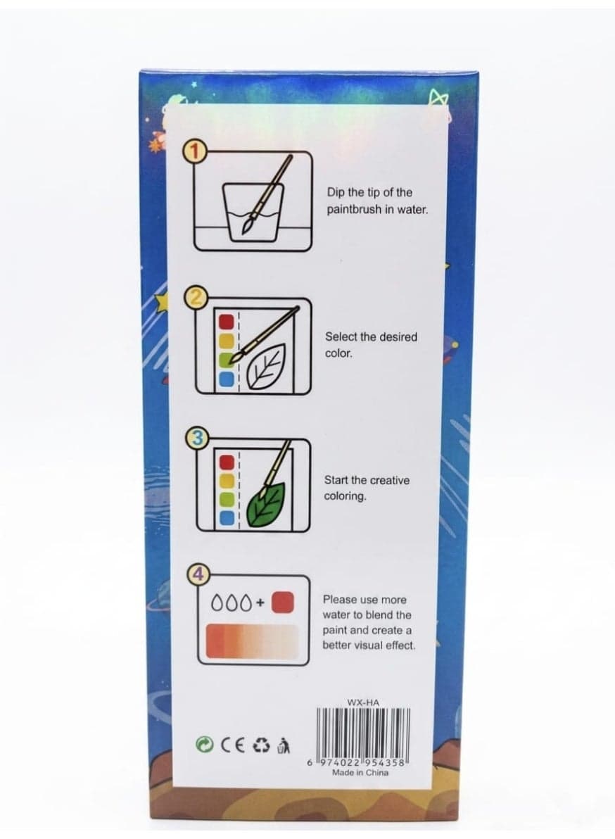 Water Coloring Book for Kids (Space Exploration) Drawing & Painting Supplies (٥)