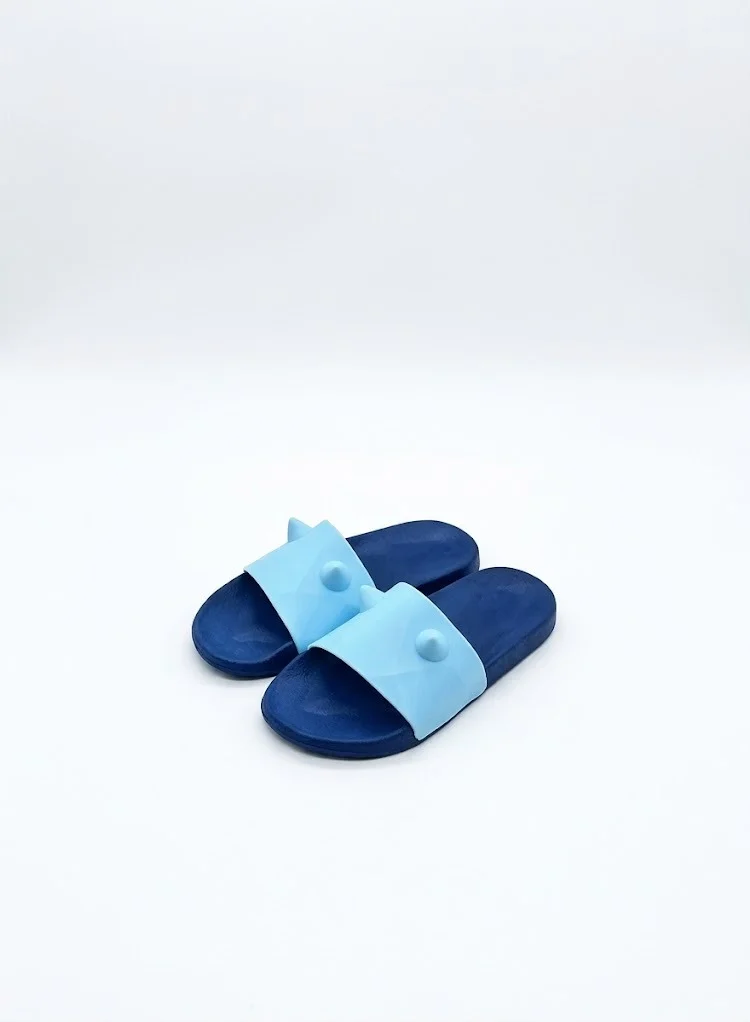 Blue Smoky Slippers For Unisex Kids Girls' Flip Flops