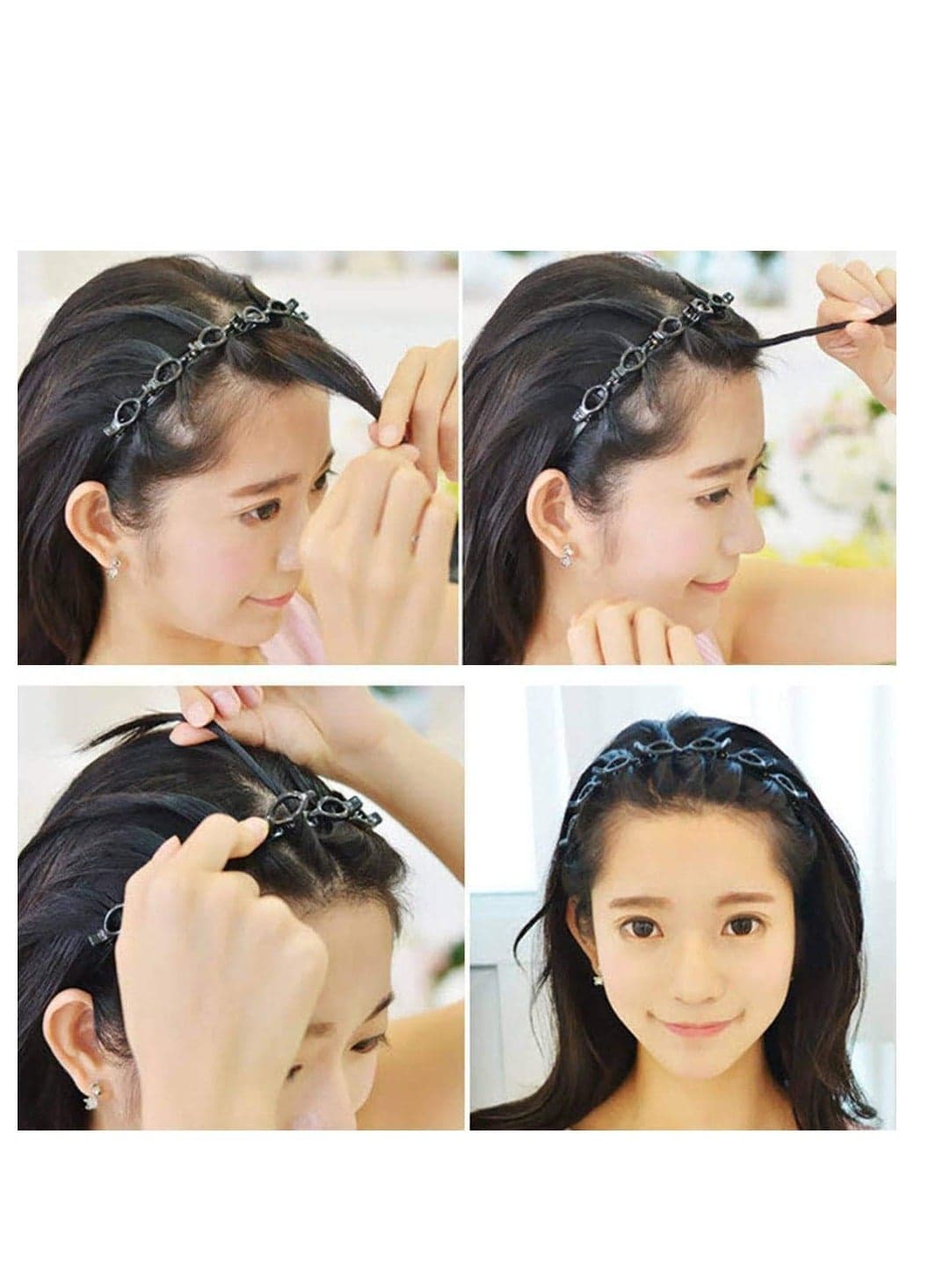 Hair Twister Hair Band Headband With Clips Hair Styling Fashion (6)