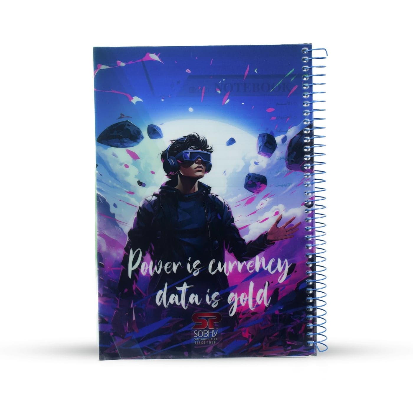 Plastic Cover A4 Notebook – Durable, Various Designs, 150 Sheets, High-Quality Lined Paper for School, Office & Daily Notes