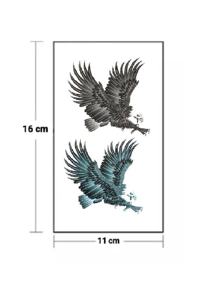 Temporary tattoo in the form of eagle wings with a beautiful and eye-catching design Makeup Tools & Accessories (3)