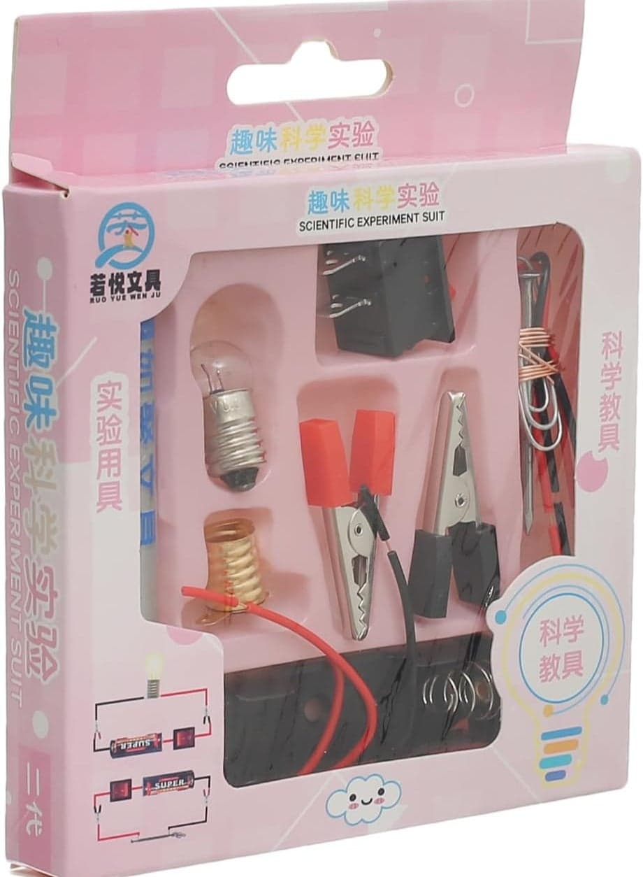 Electric Science Experiment Kit for Kids – Fun & Educational STEM Circuit Learning Toy Type of Toy: Educational Science Kit Theme: STEM / Electricity Learning Baby Activity Centers