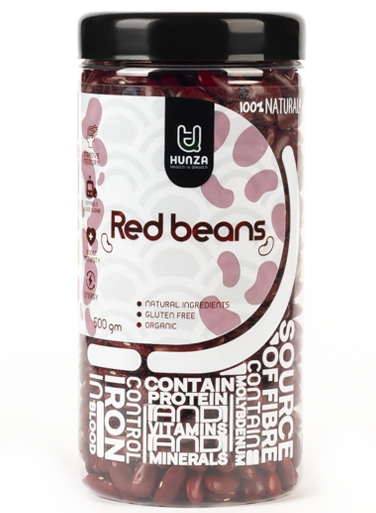 "Organic Red Beans 500g | 100% Pure by Hunza" Canned Vegetables