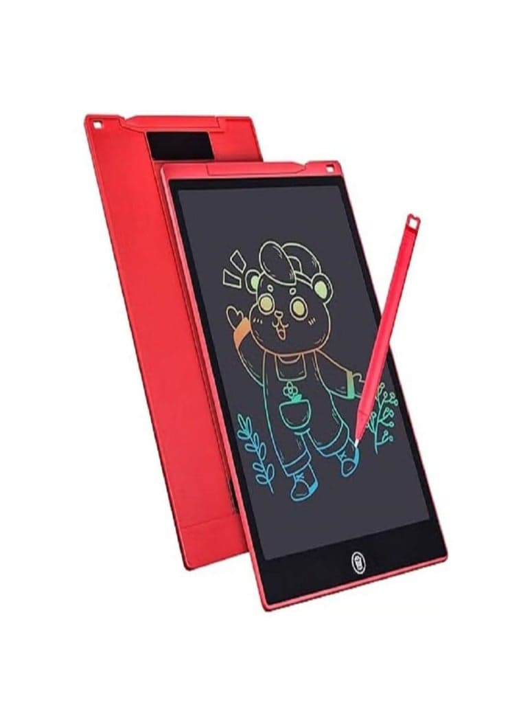 10 Inch LCD Writing Tablet for Kids, Colorful Doodle Board Drawing Pad for Kids, Electronic Drawing Board Erasable & Reusable, LCD Drawing Tablet for Kids Toddler Toys Gifts - Red