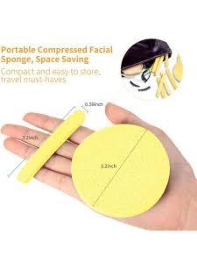 Compressed makeup and facial cleansing sponge pack of 12PCS Make Up Sponges (٤)
