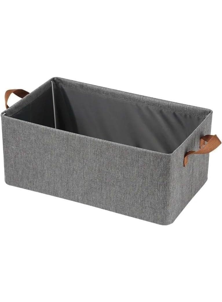 Generic Fabric Storage Box with Side Handles – Multipurpose Clothes and Home Organizer Bin for Closet and Shelves - Multicolor - 1 piece