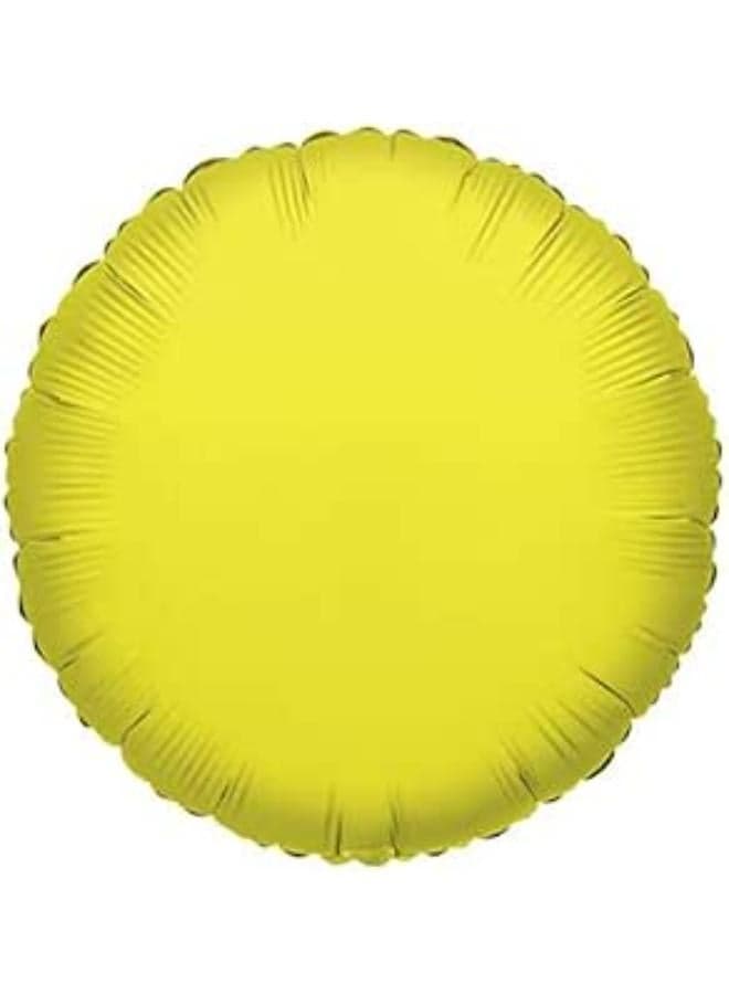 American helium balloon 18 SC Solid Round Citrine Yellow