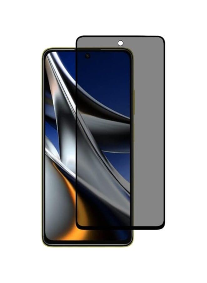 ELMO3EZZ Privacy Screen Protector for Xiaomi Poco X4 Pro 5G, Anti-Scratch, Privacy Screen Protector, 9H Hardness, Anti-Peeping Privacy Tempered Glass, Bubble-Free, Tempered Glass Screen Protector Mobile Screen Protectors