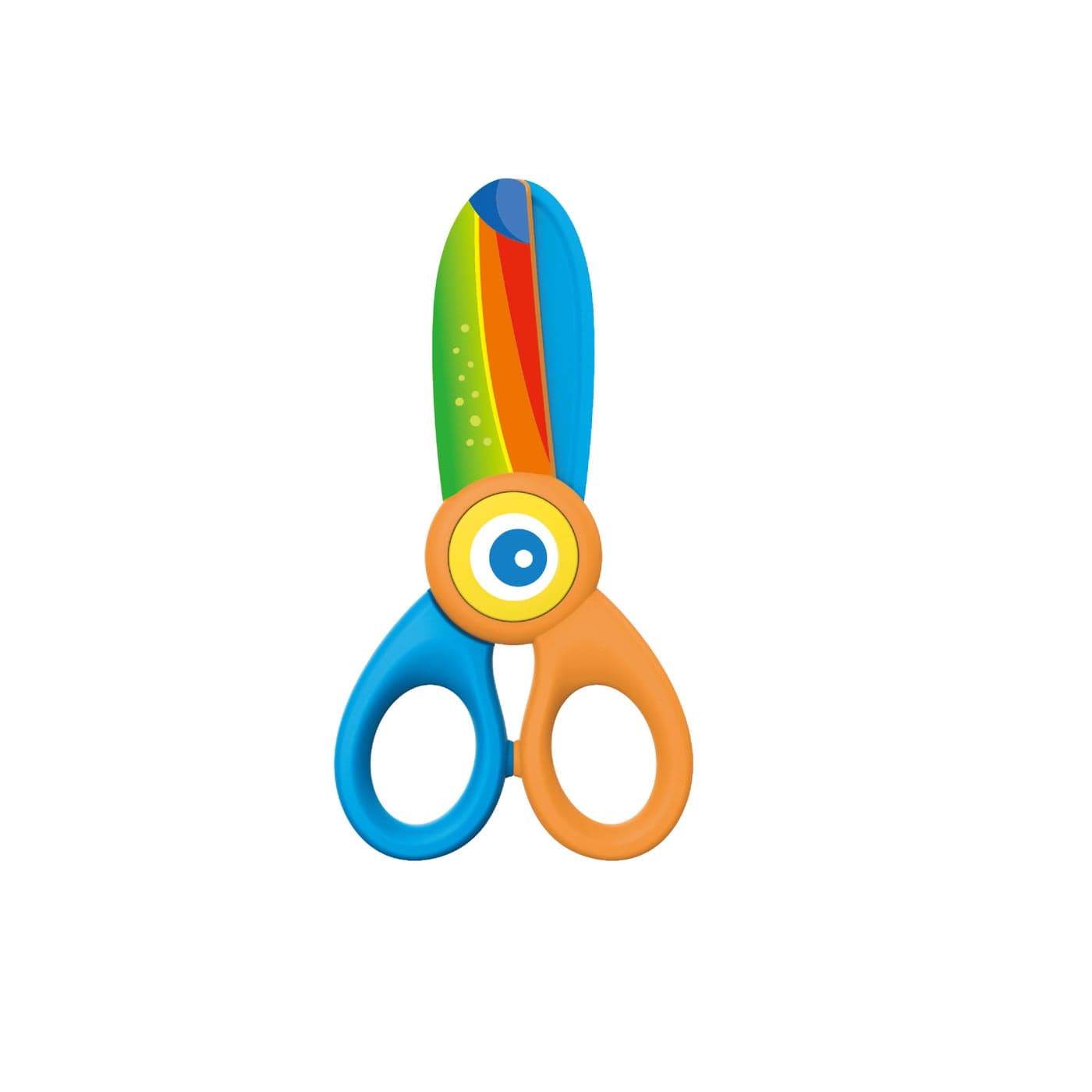 Keyroad Kids Plastic Scissors 12.5 cm Orange and Light Blue Model KR972813 Arts & Craft Scissors