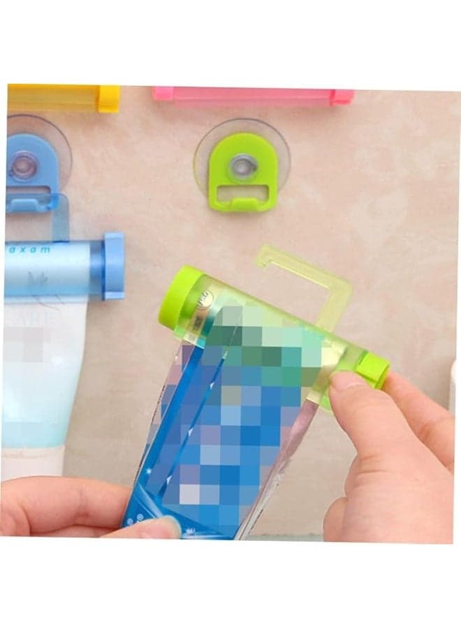 Toothpaste Squeezer – Practical Tool for Extracting Paste to the End and Reduce Waste – Durable Reusable Design – Ideal for Bathroom (Multicolor) Toothpaste Dispensers (2)
