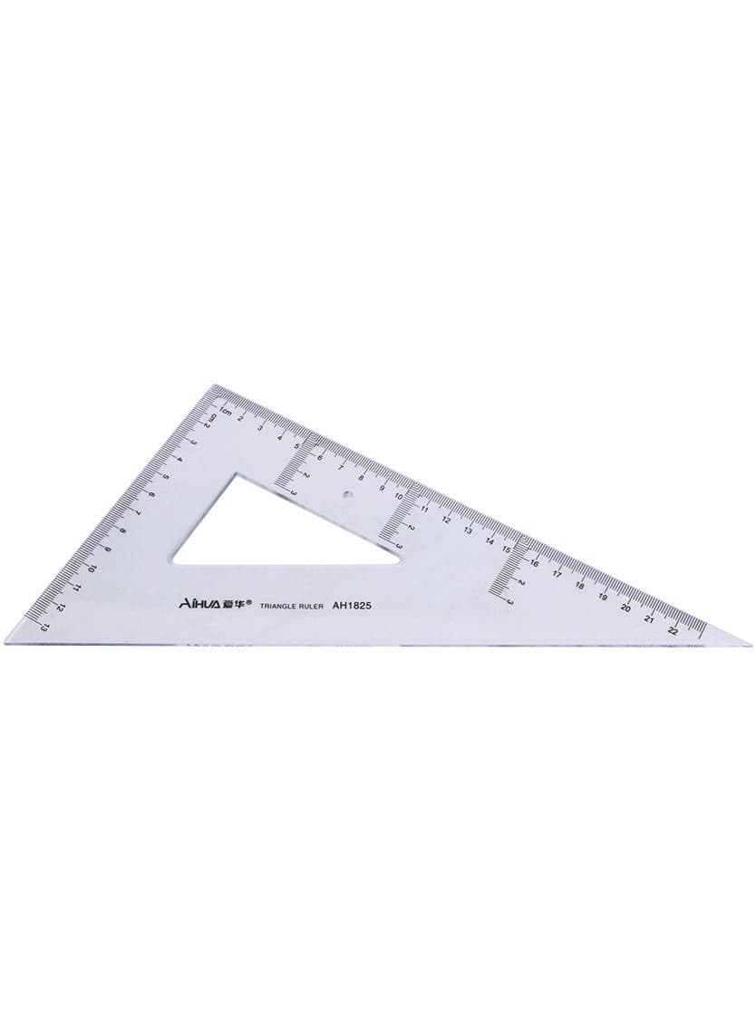Aihua AH1825 ,Triangle Set of 2pcs For Math Materials , 25cm (3)