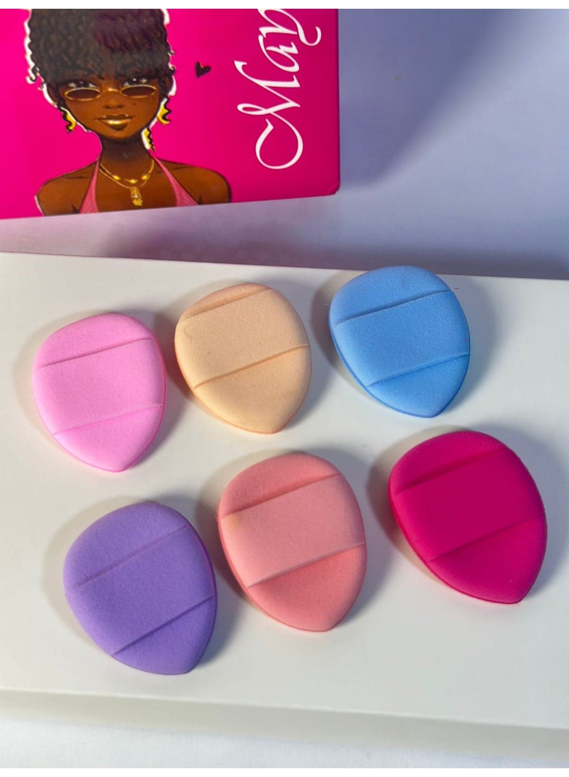 Soft Foundation Mini Makeup Finger Puff pack of 6PCS Make Up Sponges