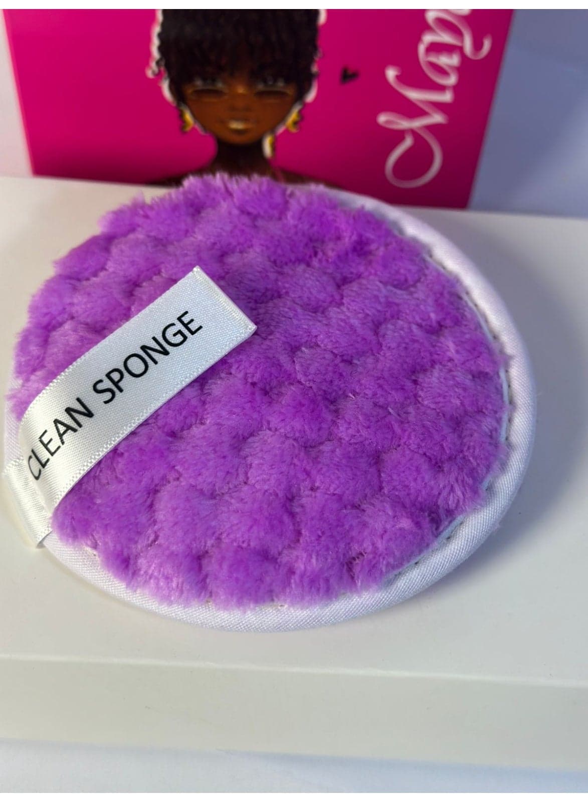 Microfiber Makeup Remover Pads Reusable Facial Cleansing Puffs for Heavy Makeup 1PC may vary color (٣)
