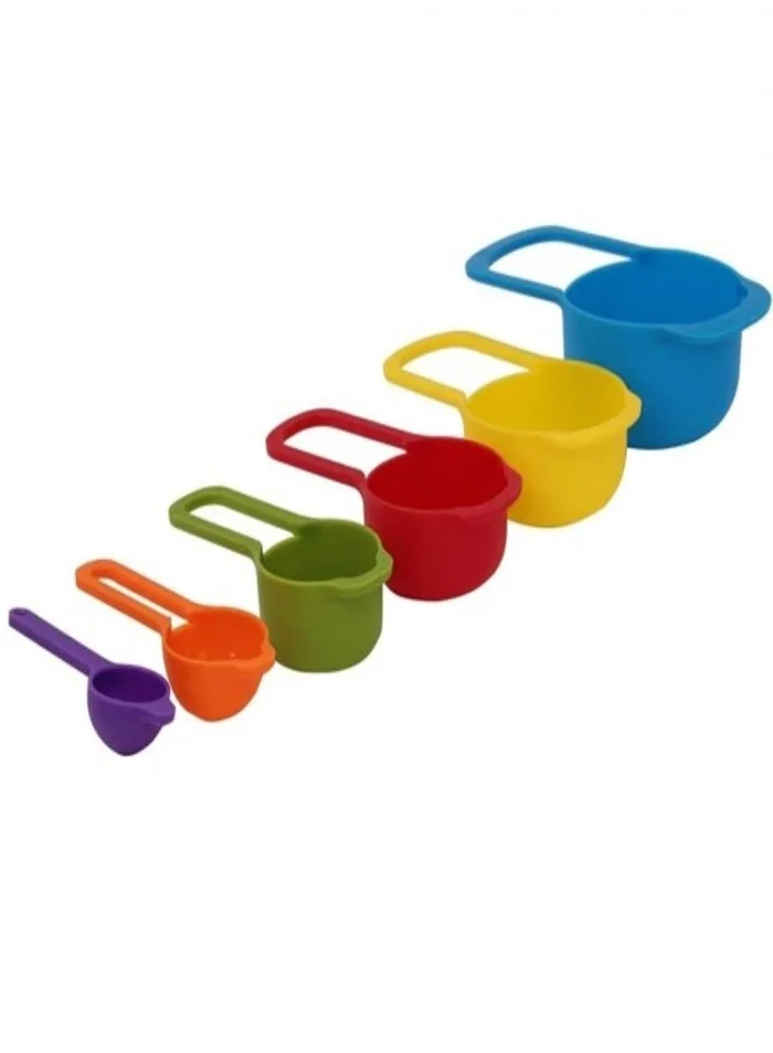 Colorful Kitchen Measuring Spoons and Cups Set, Accurate Measuring Tools for Cooking, Dry and Liquid Ingredients, 6 Pieces (Multicolor) Measuring Tools & Scales (2)