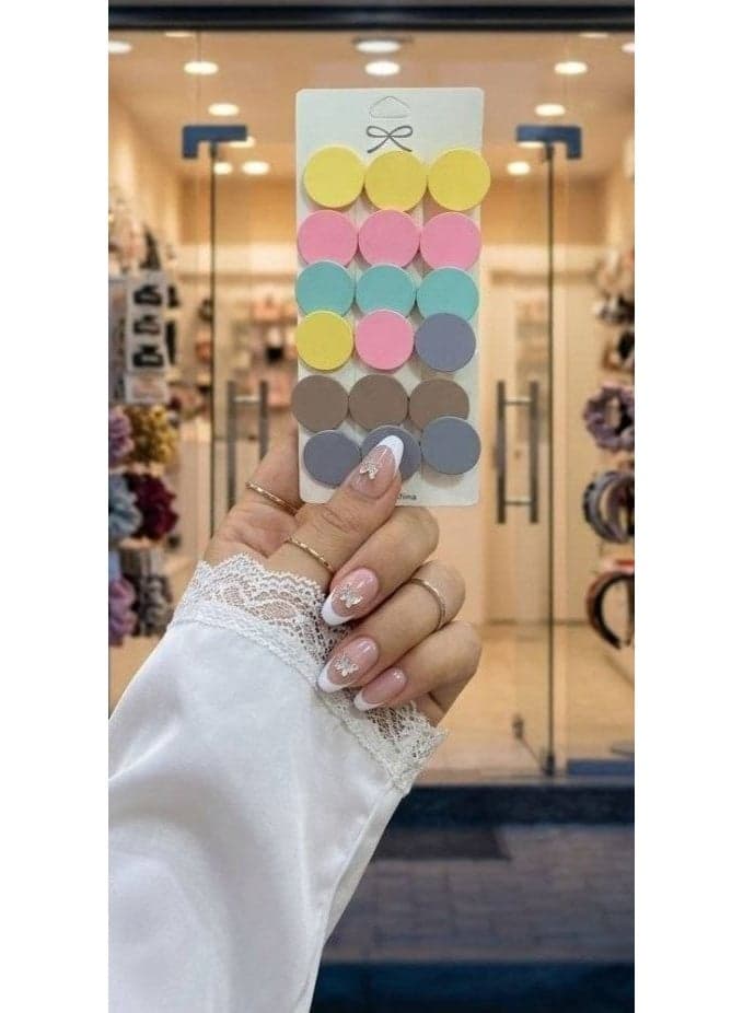 Beak hair clips, 6-piece pack, large circle-shaped hair clips for fixing hair, strong hair clips for women and girls, suitable for all hair types. (٣)