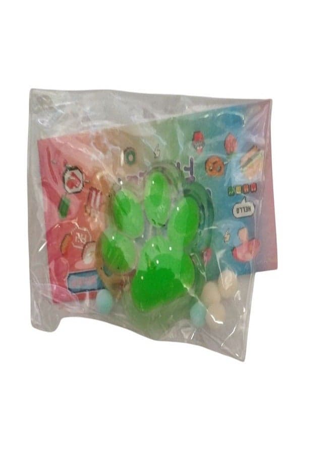 Squishy Cat Paw Fidget Toys, Pinch Family Squeeze Toys, Cute Squishies Stress Ball Sensory Toys (Green) (2)