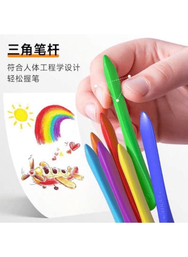 12 coloring pencils with vibrant shades and a smooth texture for an enjoyable coloring experience. Perfect for drawing and coloring at school or at home. Drawing & Painting Supplies (٤)