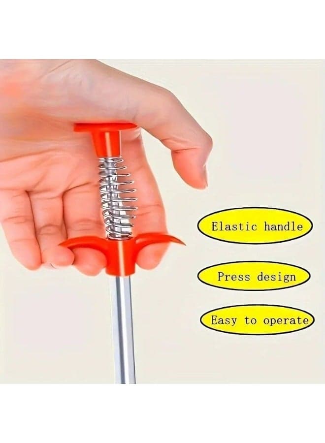 Snake Design Drain Clog Remover Flexible Tool for Difficult Places 90cm Drain Cleaning Equipment (٣)