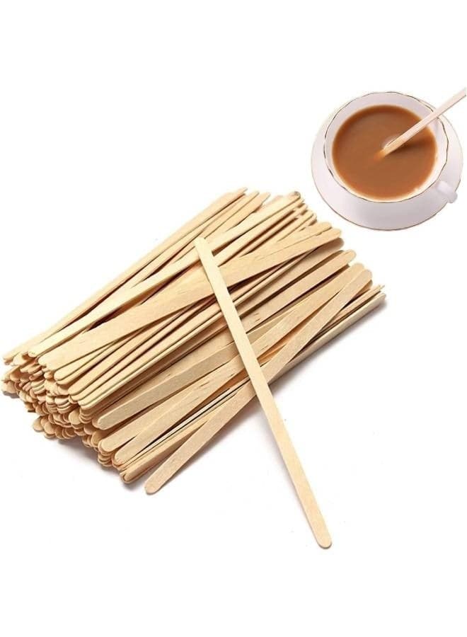 Wooden Coffee Stirring Sticks for Coffee and Tea 20pcs Cups & Straws