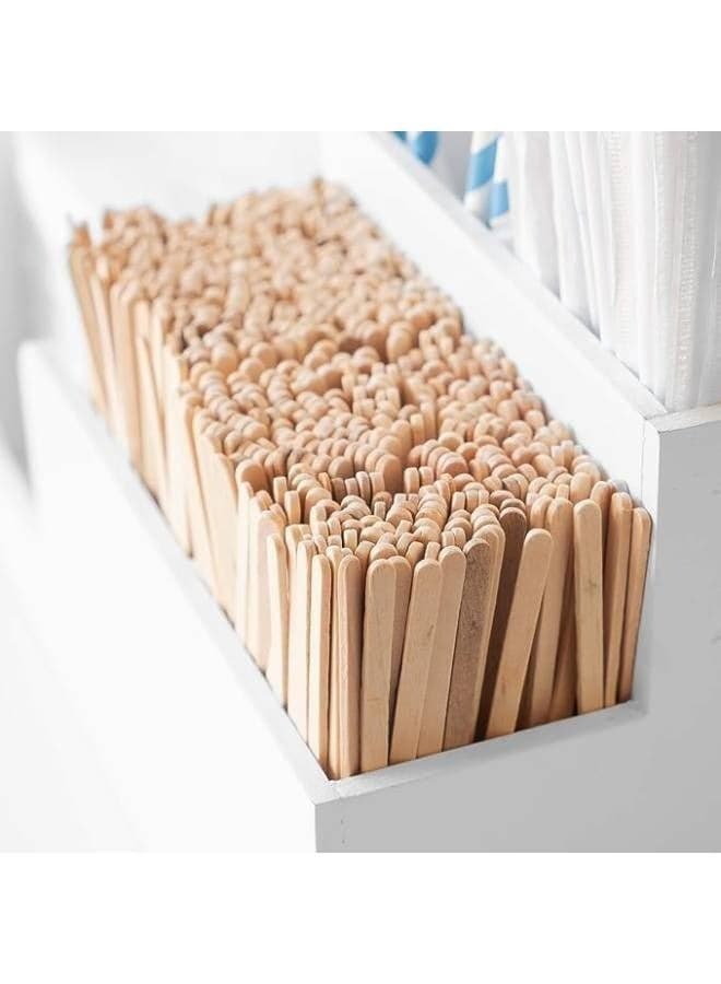 Wooden Coffee Stirring Sticks for Coffee and Tea 20pcs Cups & Straws (٦)