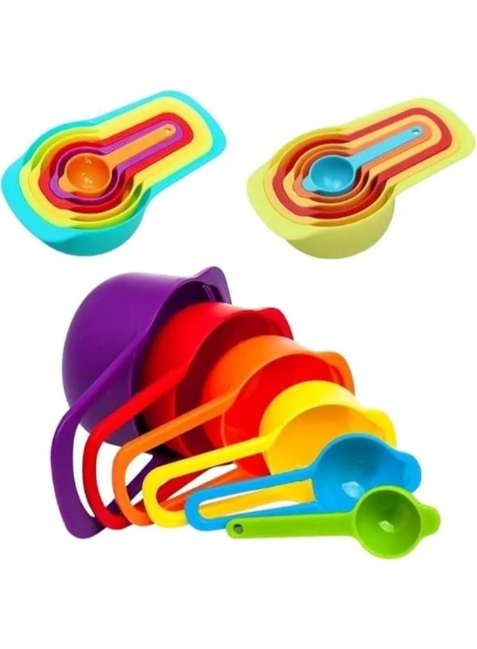 6-Piece Measuring Cup And Spoon Set Multicolour Measuring Tools & Scales