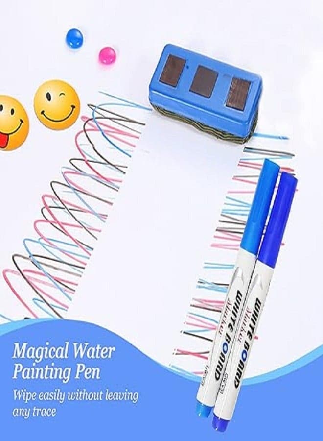 Water Painting Pen, 11 Colors Double Ended, Water Painting Floating Marker Pen, Magical Water Floating Pen, Erasing Whiteboard Marker Pens, Magic Water Painting Pen Paints & Finishes (٥)