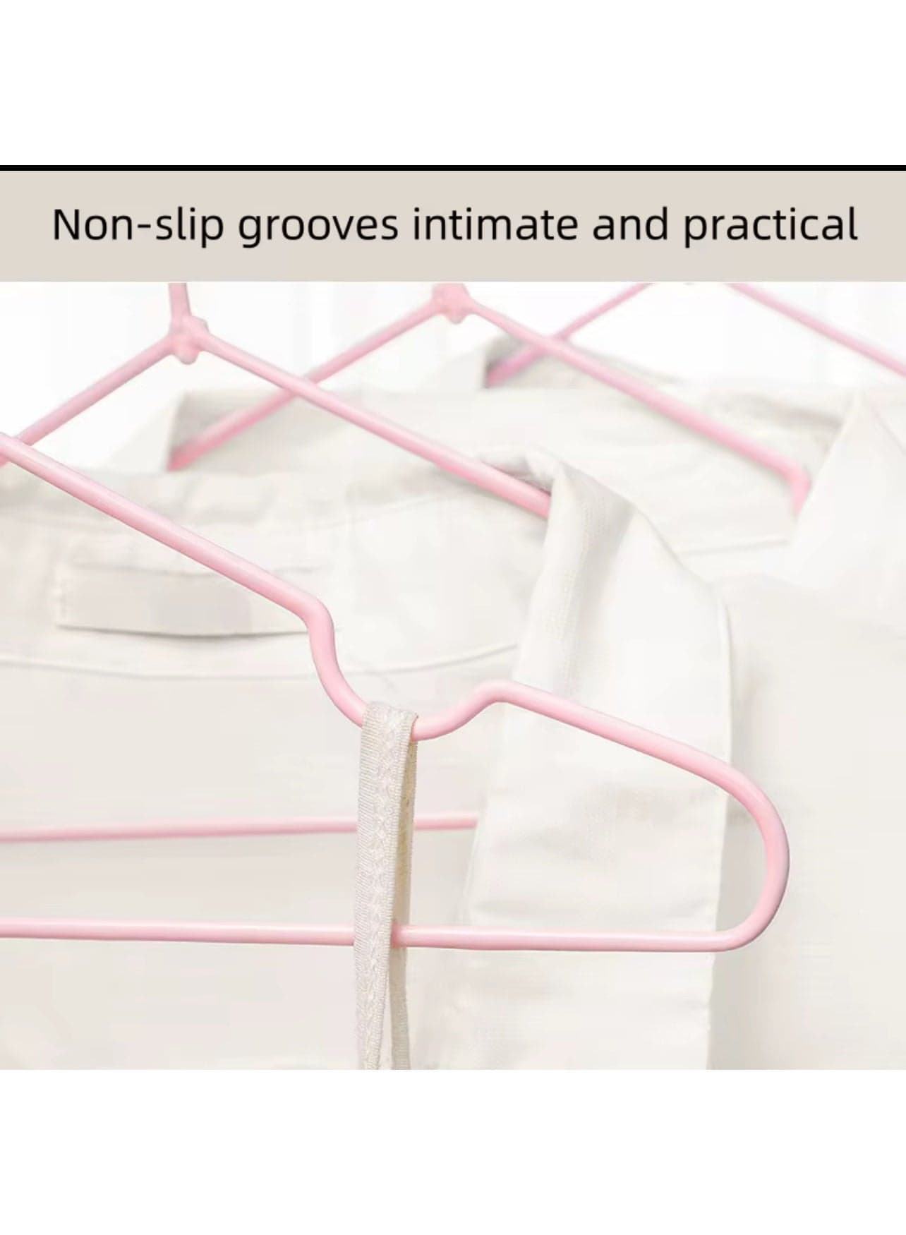 Stainless Steel Coated Hanger, 10 Pieces Closet Clothes Hangers (3)