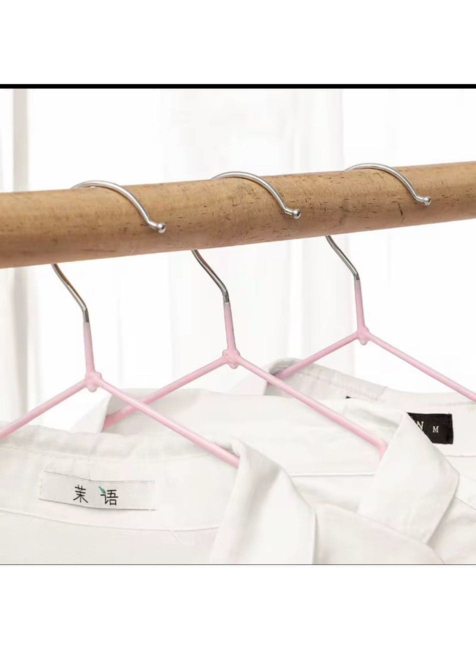 Stainless Steel Coated Hanger, 10 Pieces Closet Clothes Hangers (2)