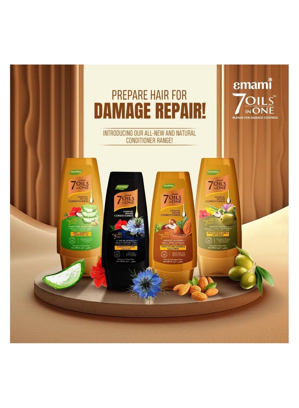 7 Oil In One Damage Repair Conditioner Miracle Almond 100ml (6)