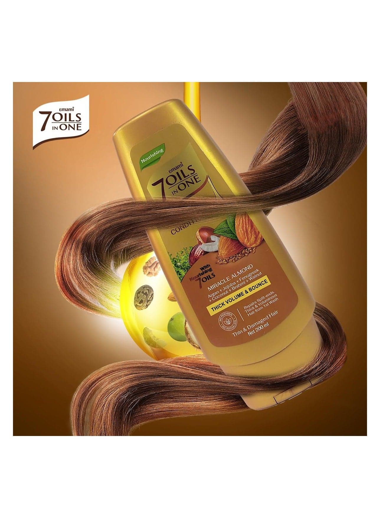 7 Oil In One Damage Repair Conditioner Miracle Almond 100ml (4)