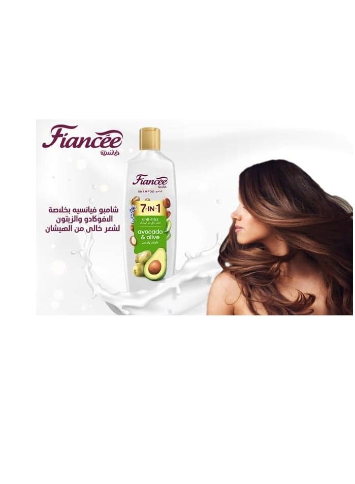 Fiancee Shampoo 7-In-1 Anti-Frizz Avocado&Olive 340ml (3)