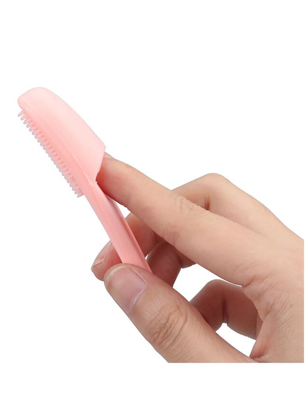 Soft Silicone Face Scrubber Finger Brush - light blue Cleansing Brushes (6)