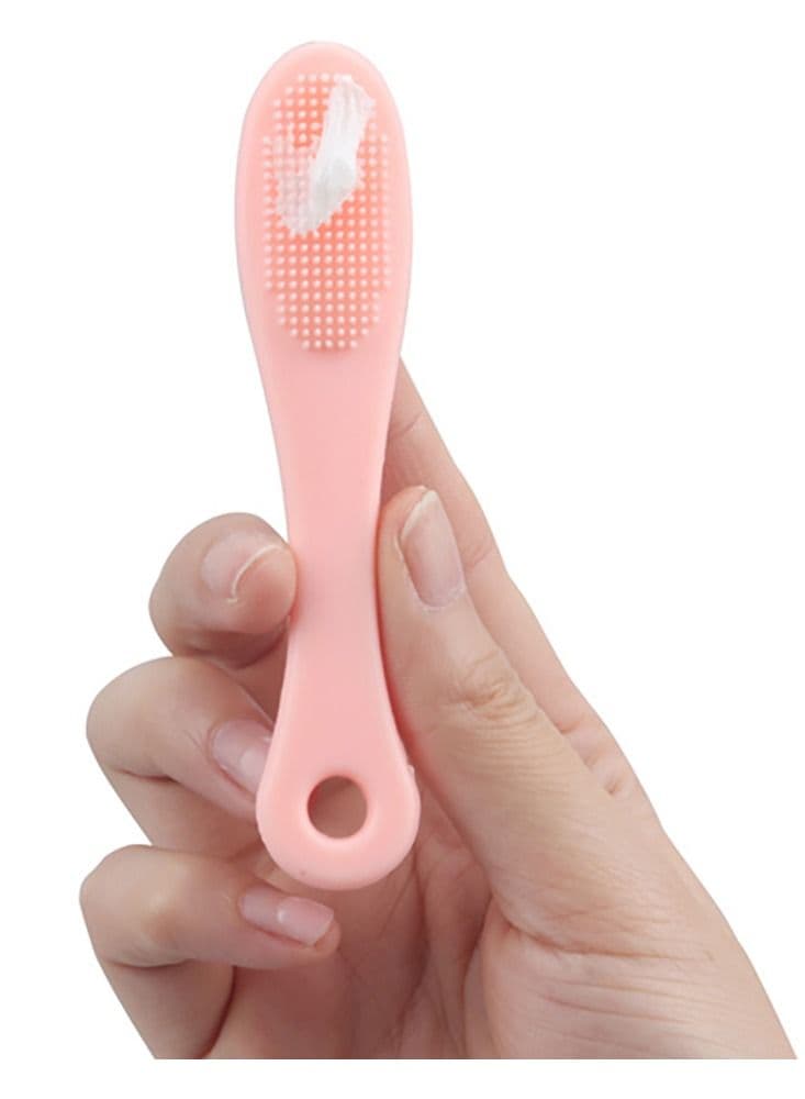 Soft Silicone Face Scrubber Finger Brush - light blue Cleansing Brushes (8)