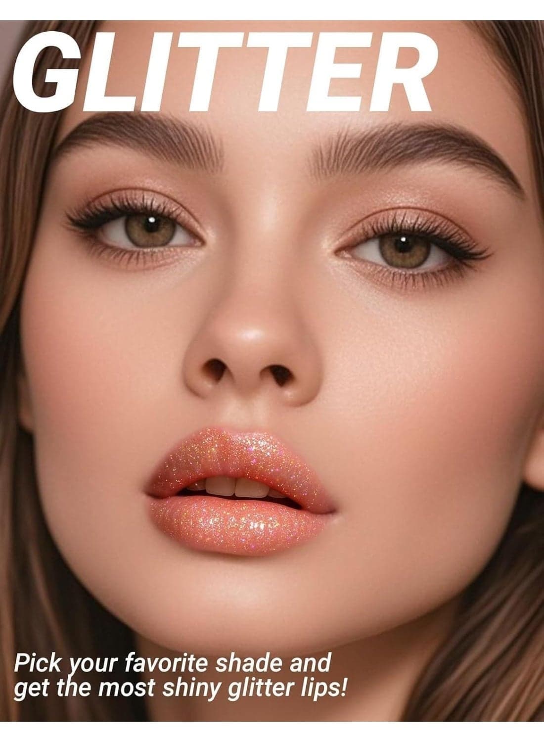 ROSE GOLD Lip Gloss 5ml Shimmering Moisturizing Lip Gloss with High Shine Finish, Color 06 (٨)