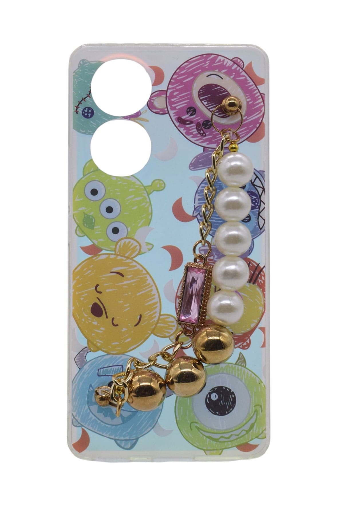 Chain Design TPU Back Cover for Honor 50 - Multicolor Cases & Covers