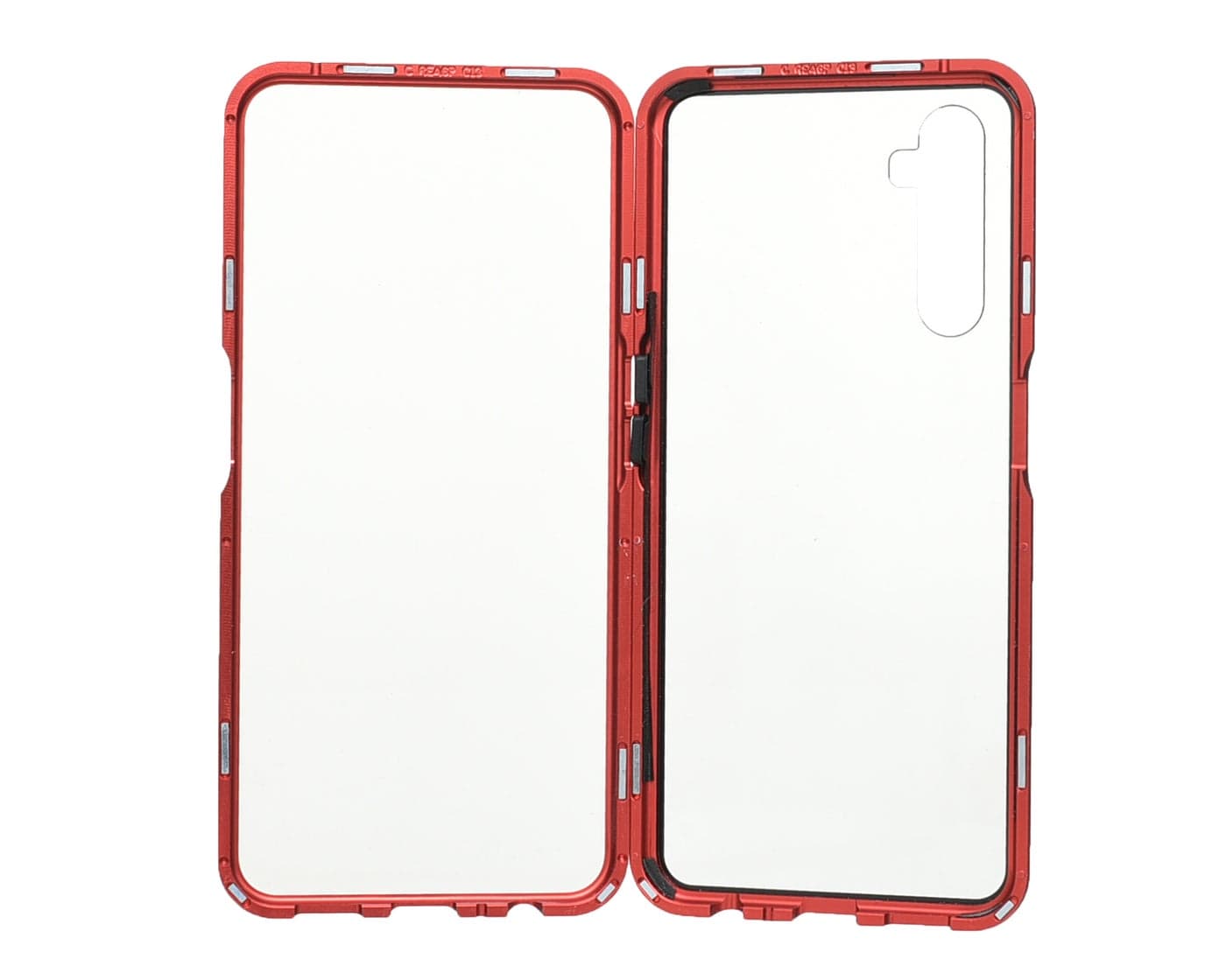 Strong Magnetic Phone Case with 360° Protection & Shock Absorption for Realme 6 Pro - Red Cases & Covers (٣)