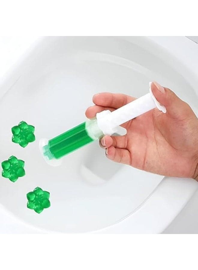 Toilet Bowl Gel Freshener Syringe – Apple Scent Toilet Cleaner Liquids (٥)