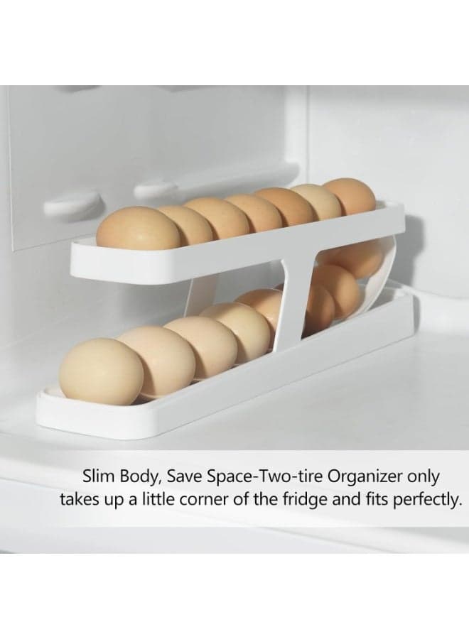 Generic Multilayer Egg Organizer for Fridge – Automatic Rolling Egg Holder Storage Rack – Space Saving Egg Container for Kitchen Refrigerator (4)