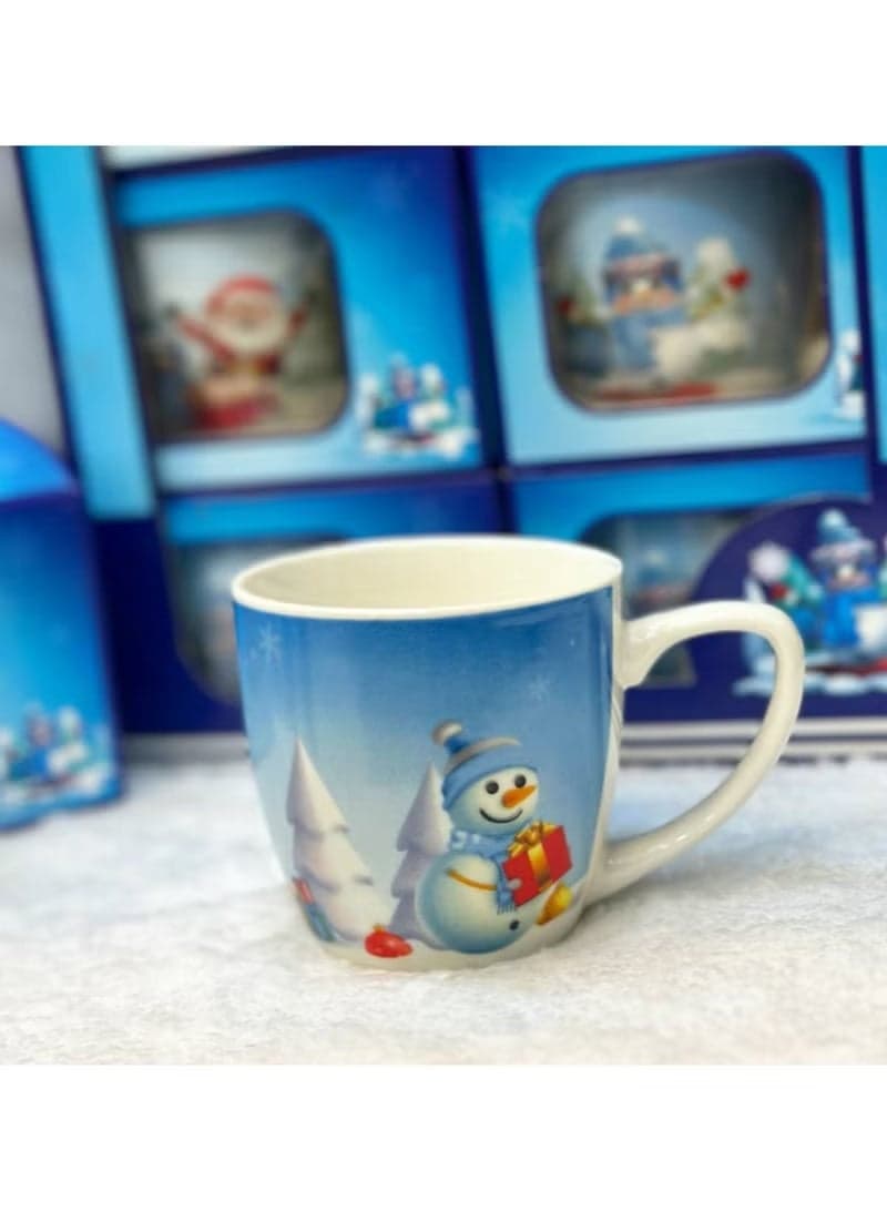 Christmas mugs in different shapes, each mug in a very chic box, suitable as a gift. Coffee Mugs (3)